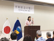 広島市で講演・原爆の日式典に参列